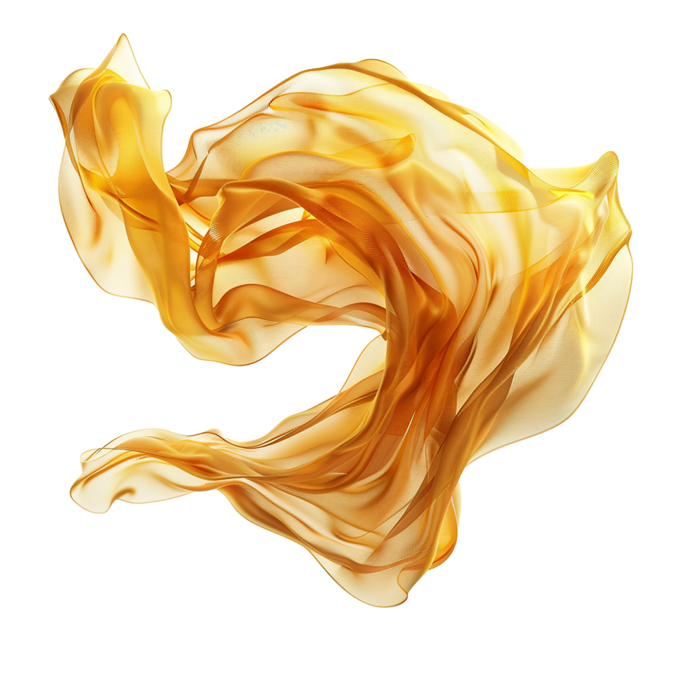 Abstract Golden Fabric Swirl Elegant Flowing Texture Design Background png