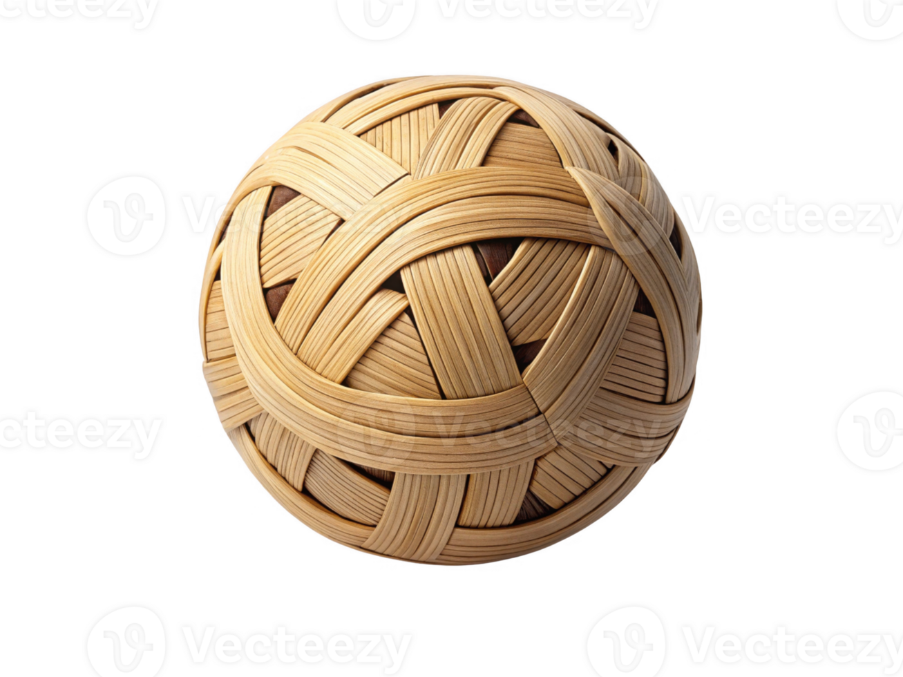 Woven rattan ball, natural texture, decorative item, home decor png