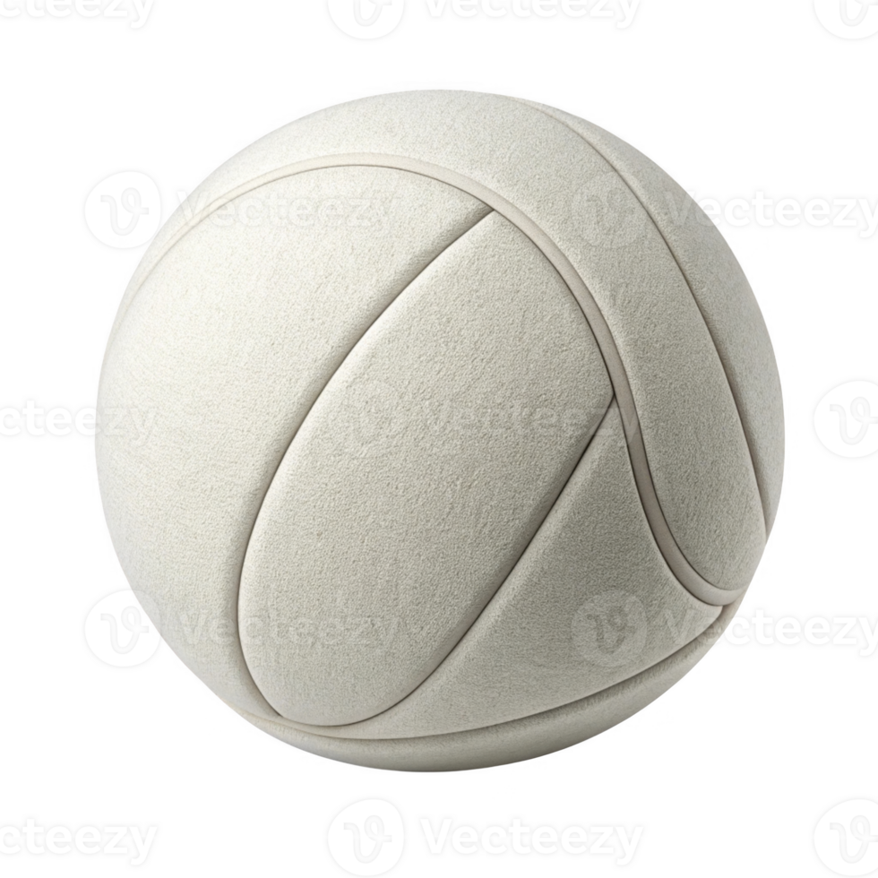 textured white volleyball with unique design, perfect for sports enthusiasts png