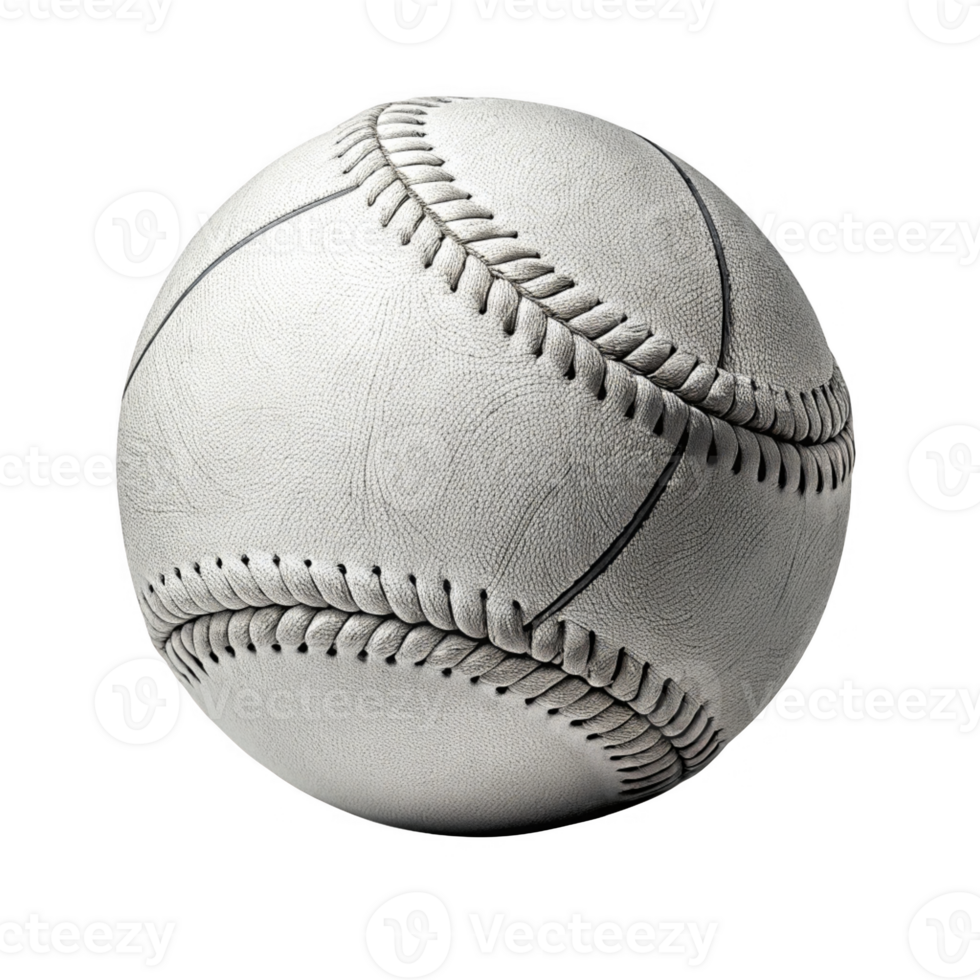 detailed baseball with stitching, perfect for sports enthusiasts and collectors png