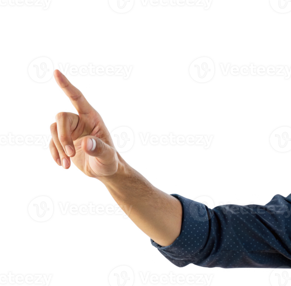Hand pointing upwards, indicating direction or emphasis, with casual style png