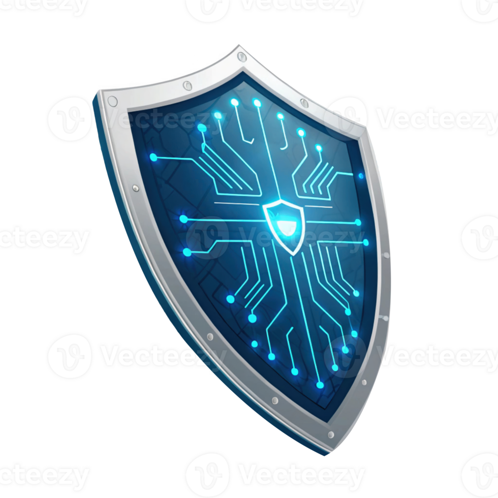 Digital shield, cybersecurity, technology, protection, data security, network defense png