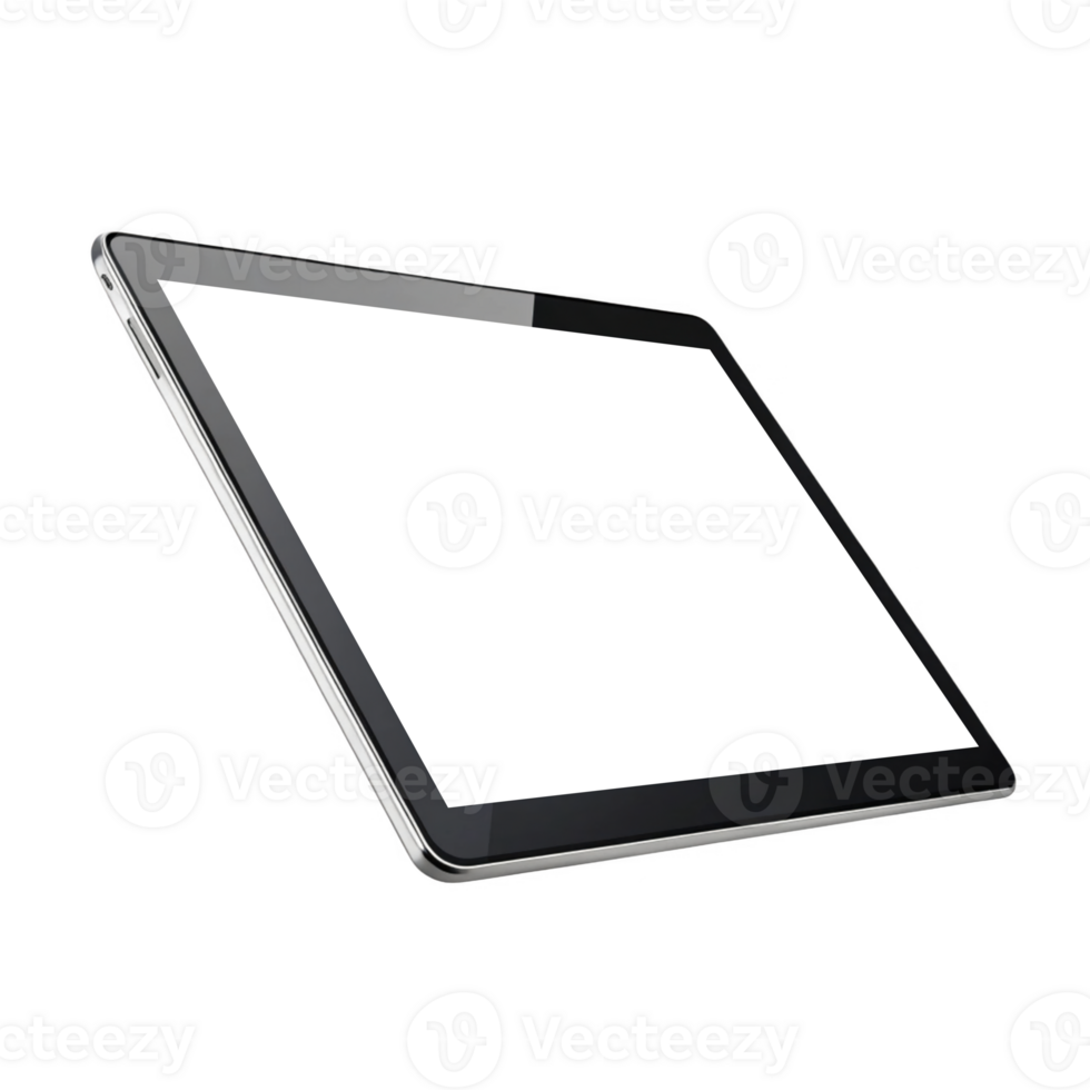 sleek tablet showcasing modern technology with blank screen, perfect for digital applications and presentations png