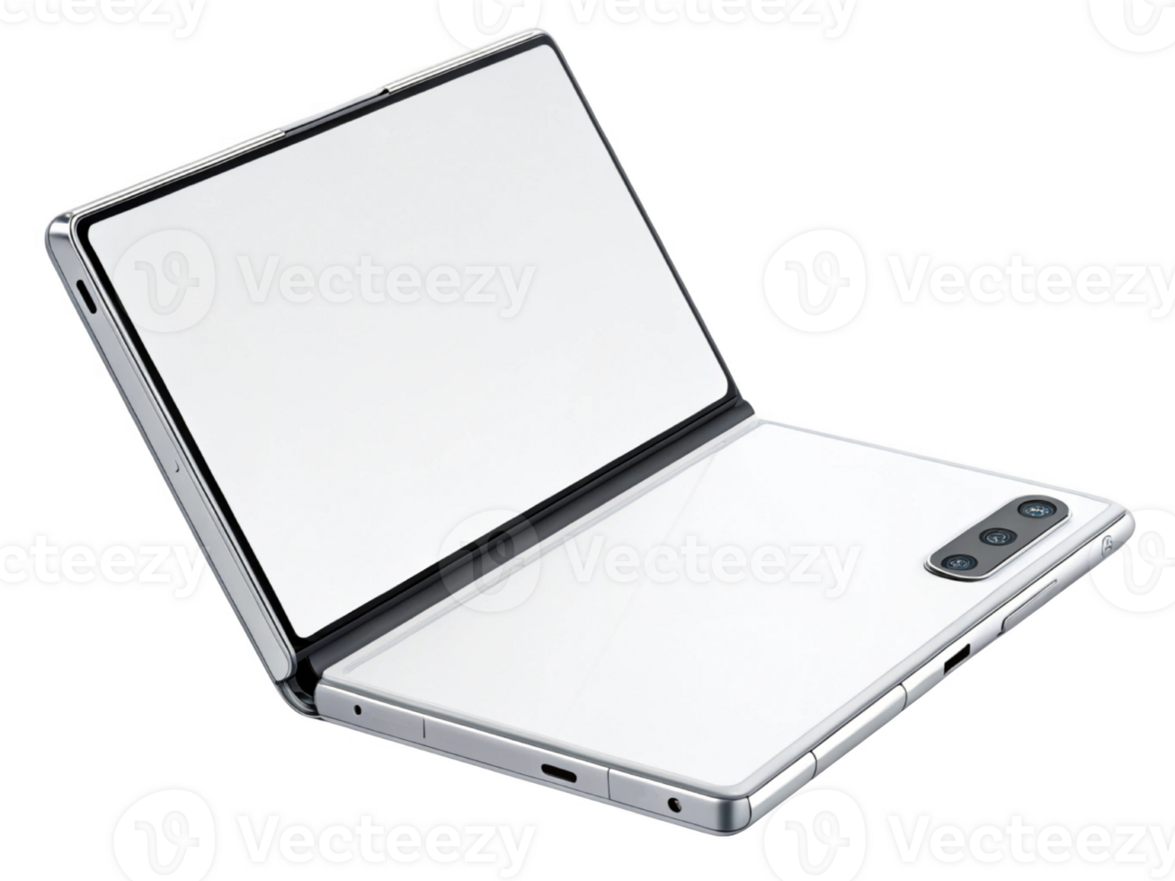 sleek, modern smartphone with foldable design showcasing advanced technology and innovation. device features large png
