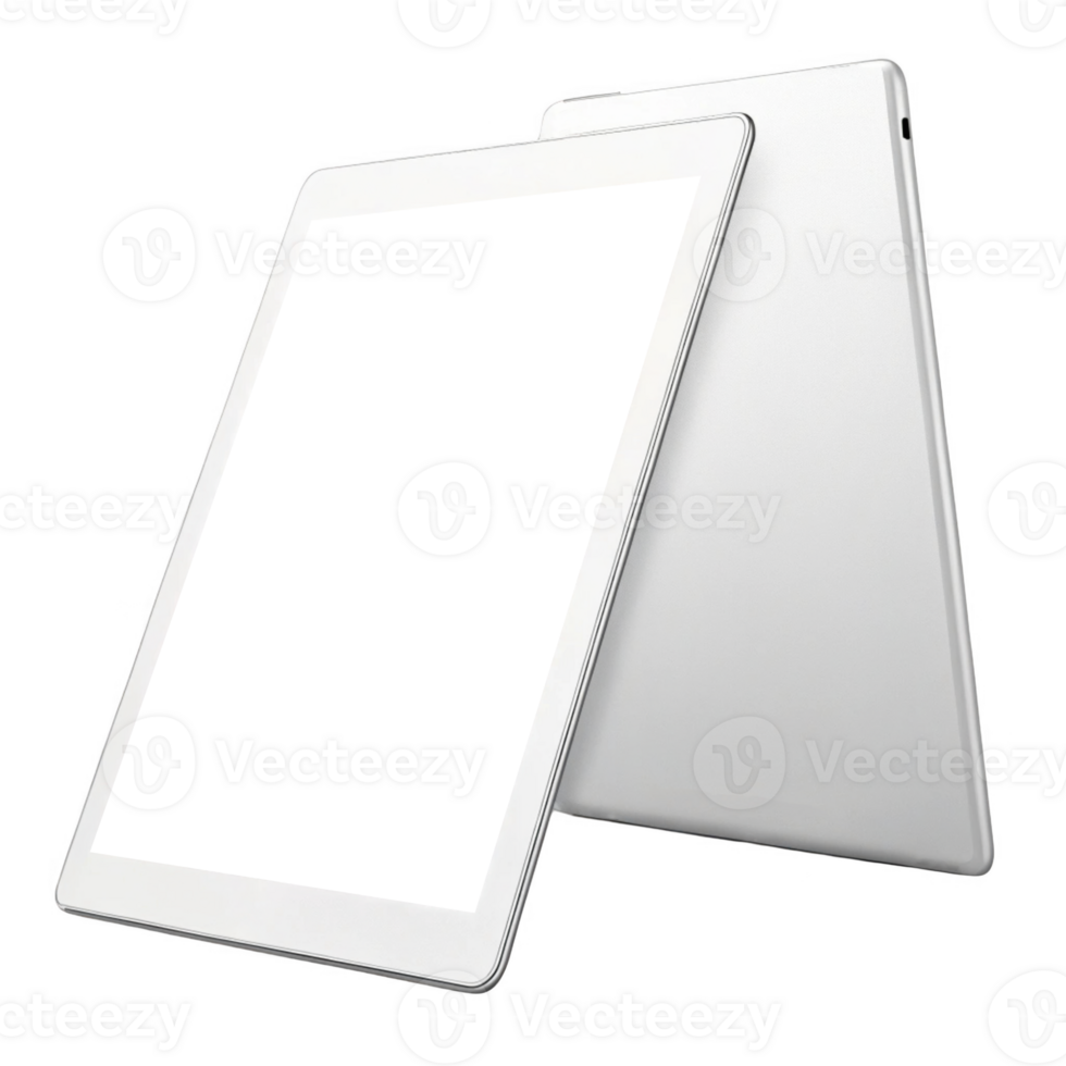 sleek tablet showcasing modern technology with minimalist design, perfect for work or entertainment png