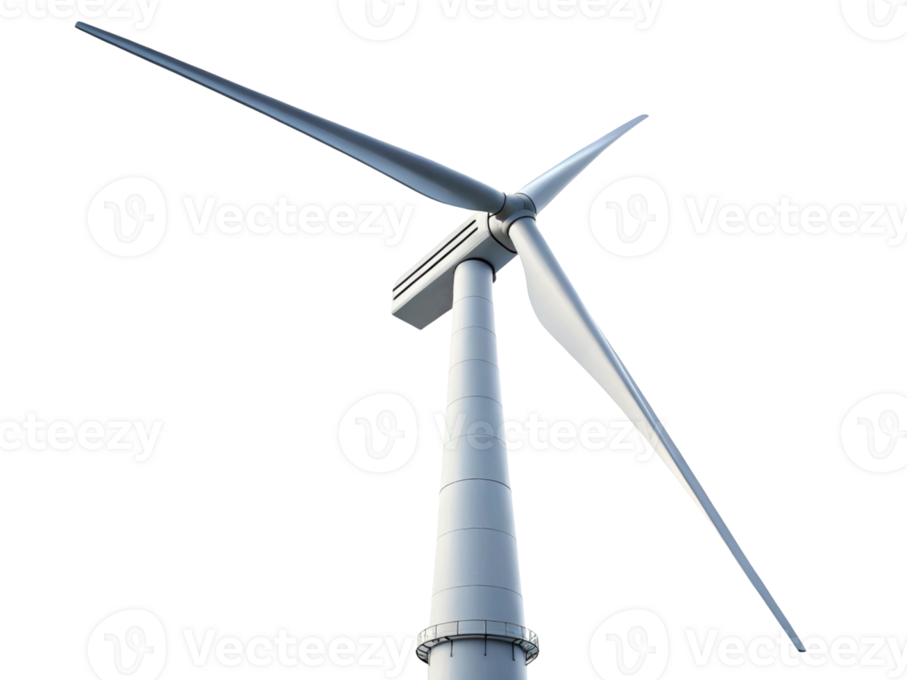 modern wind turbine with large blades, showcasing renewable energy technology and sustainability png