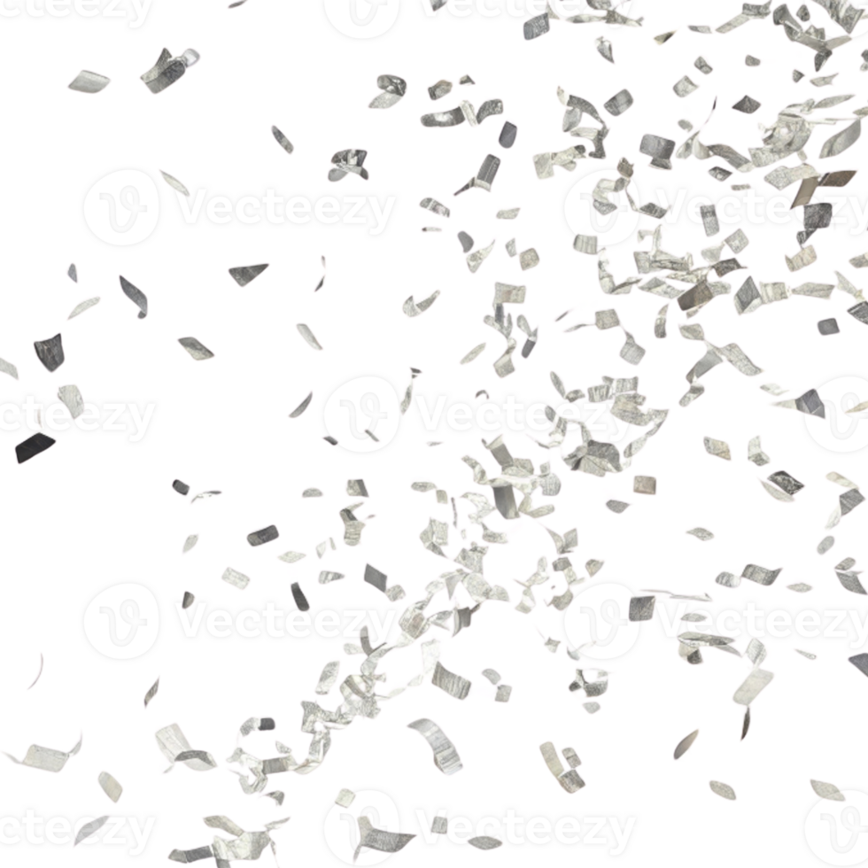 Celebration with confetti creates joyful atmosphere filled with excitement and happiness as it falls gracefully from above png