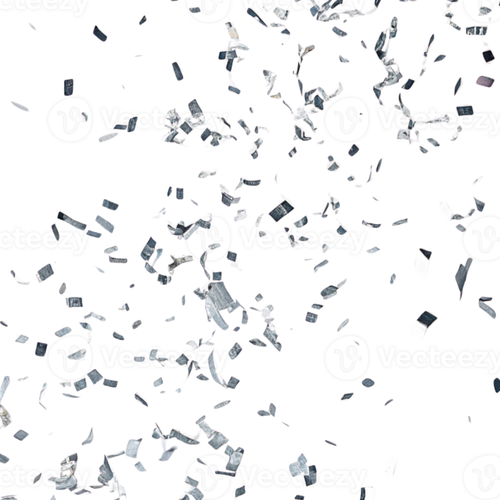 Celebration with colorful confetti creates joyful atmosphere filled with excitement and happiness png