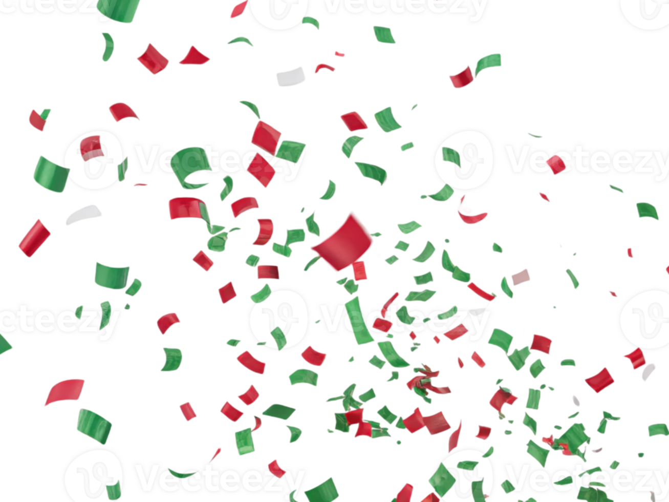 Colorful confetti falls gracefully in vibrant celebration, creating joyful atmosphere filled with excitement and cheer png