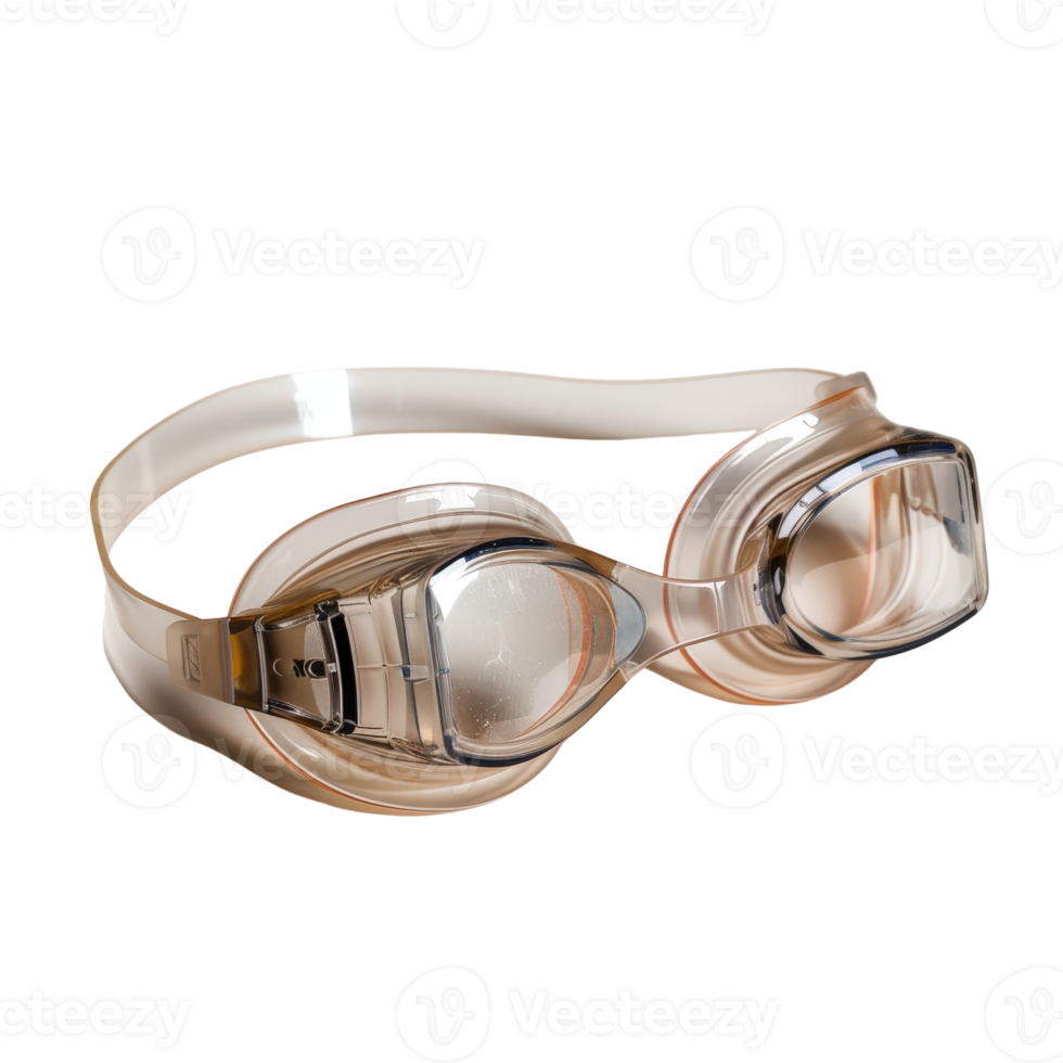 Transparent Swim Goggles with Anti-Fog Lens for Enhanced Visibility in Water Sports Activities png