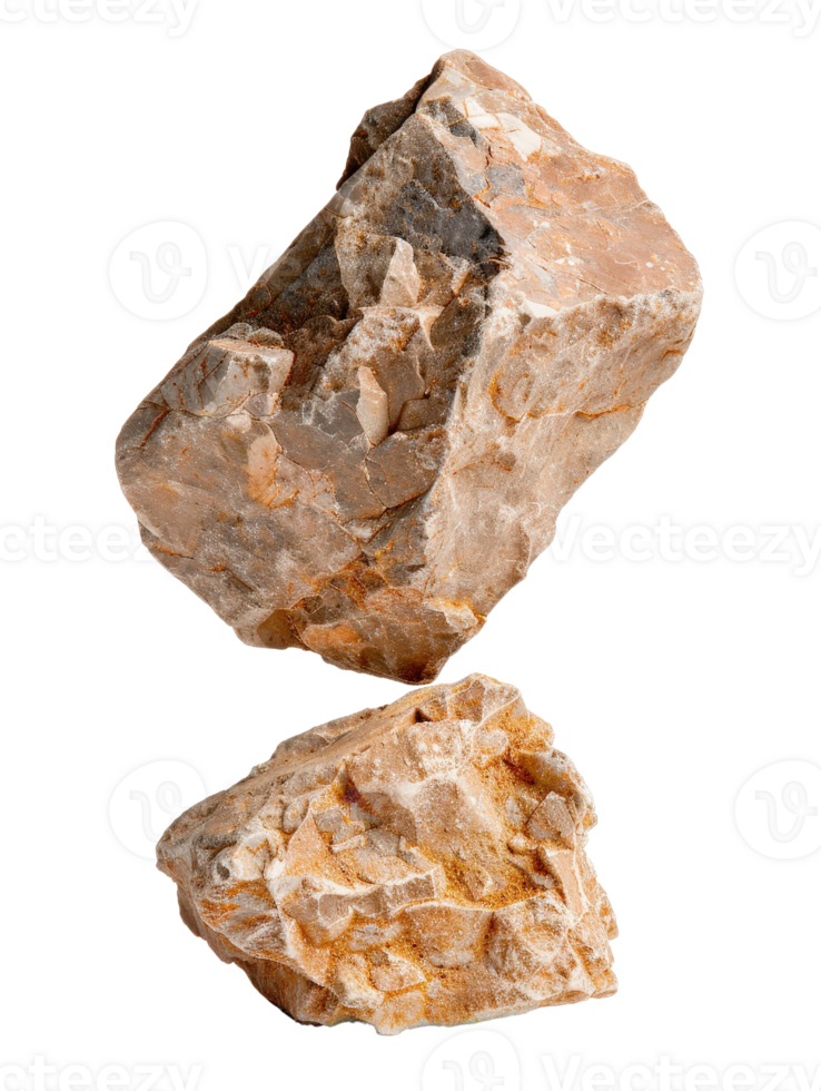 Natural Geode Mineral Stones Isolated on White Background for Textures and Backgrounds in Art and Design Projects png