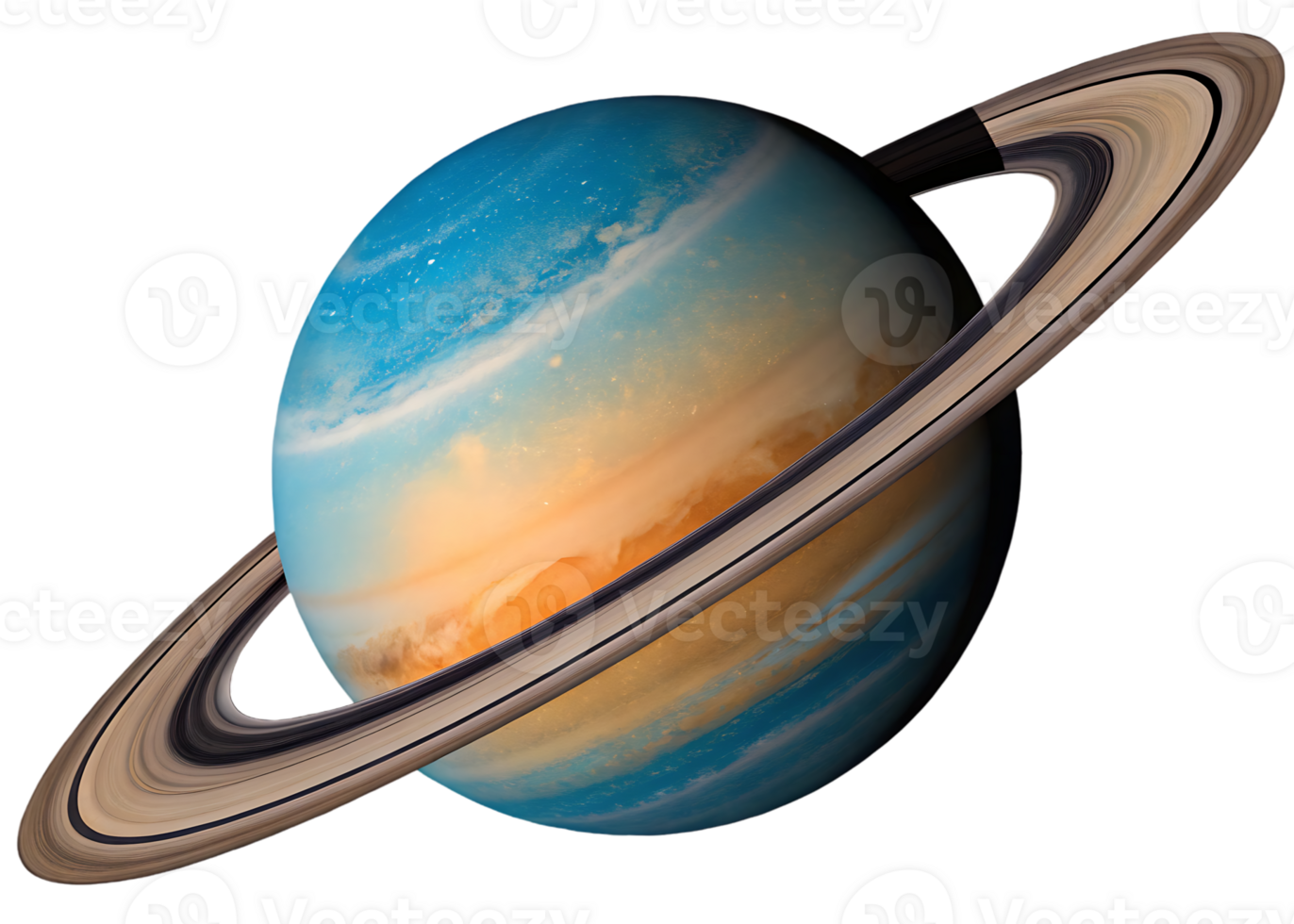 Artistic rendering of a ringed planet. png