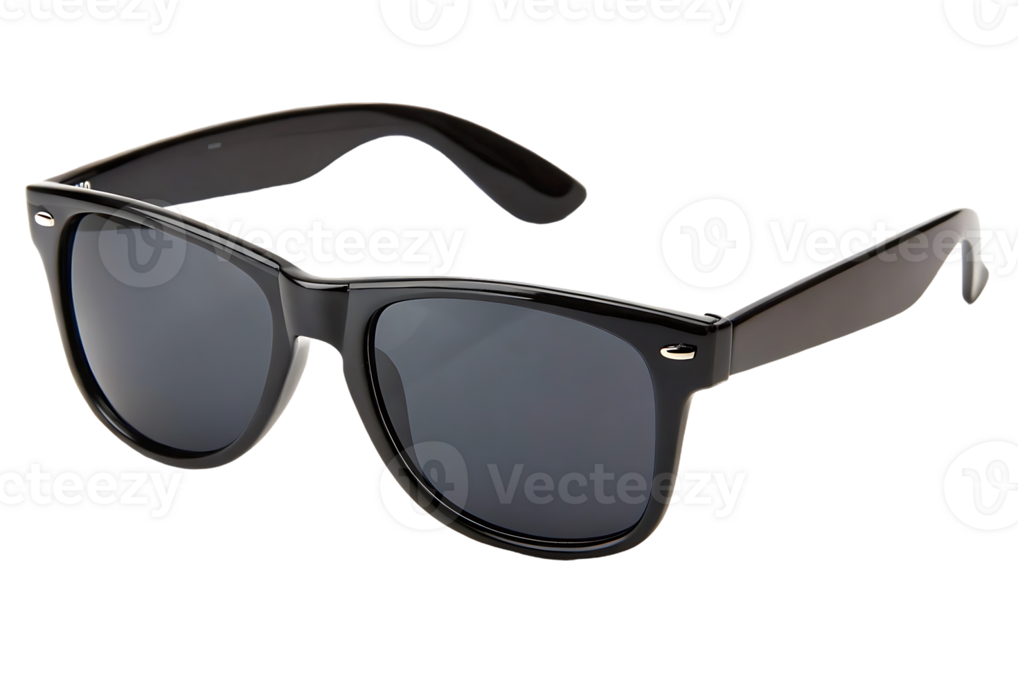 Stylish black sunglasses isolated on a transparent background. png