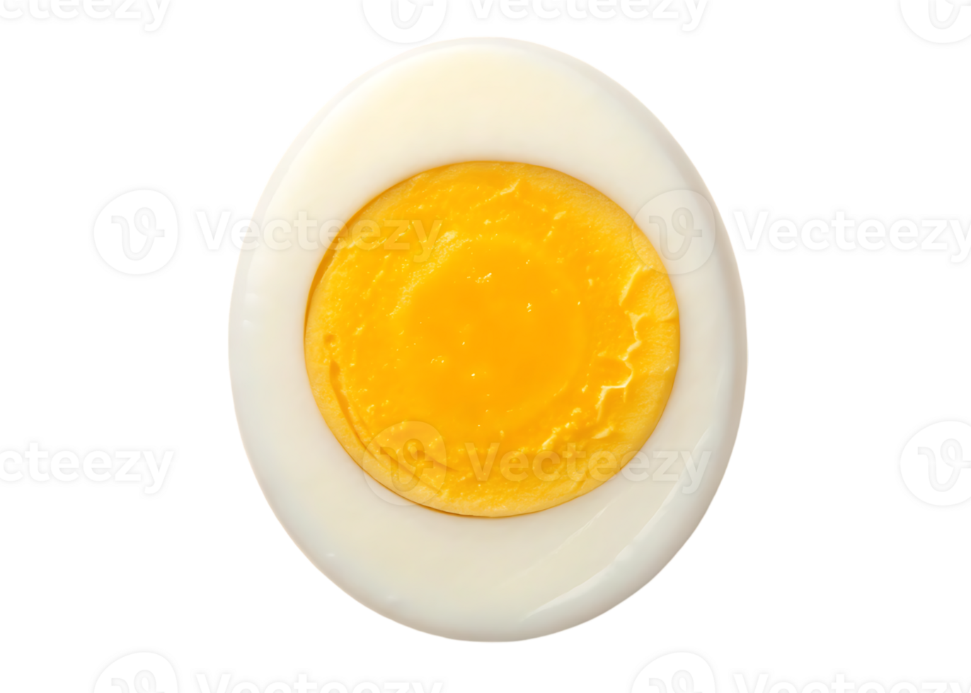 Close up of a perfectly boiled egg. png