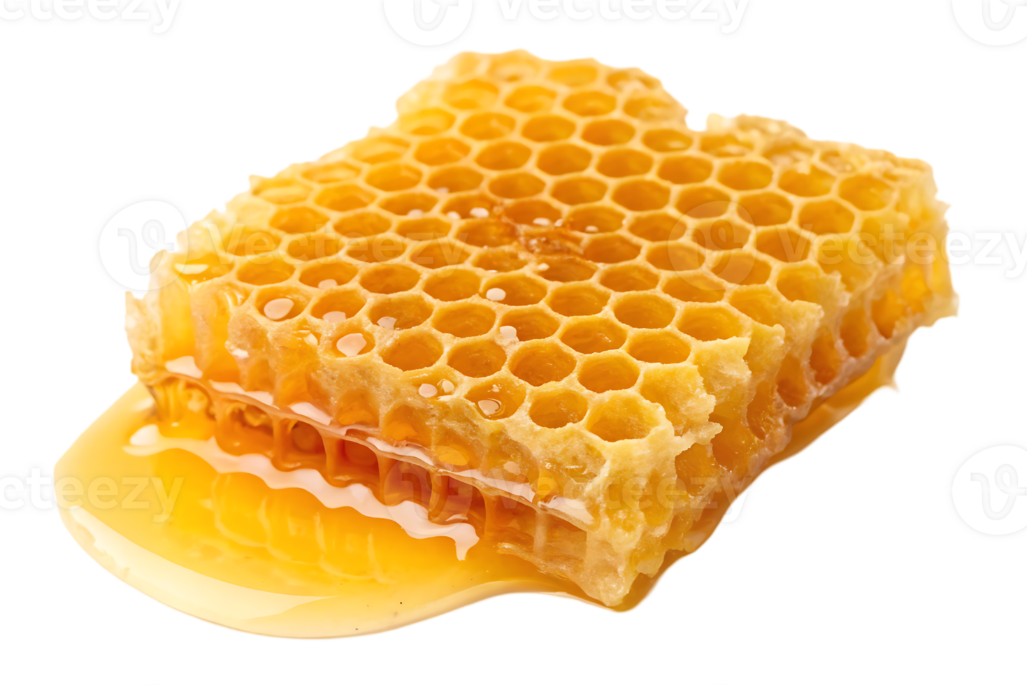 Honeycomb with dripping honey png