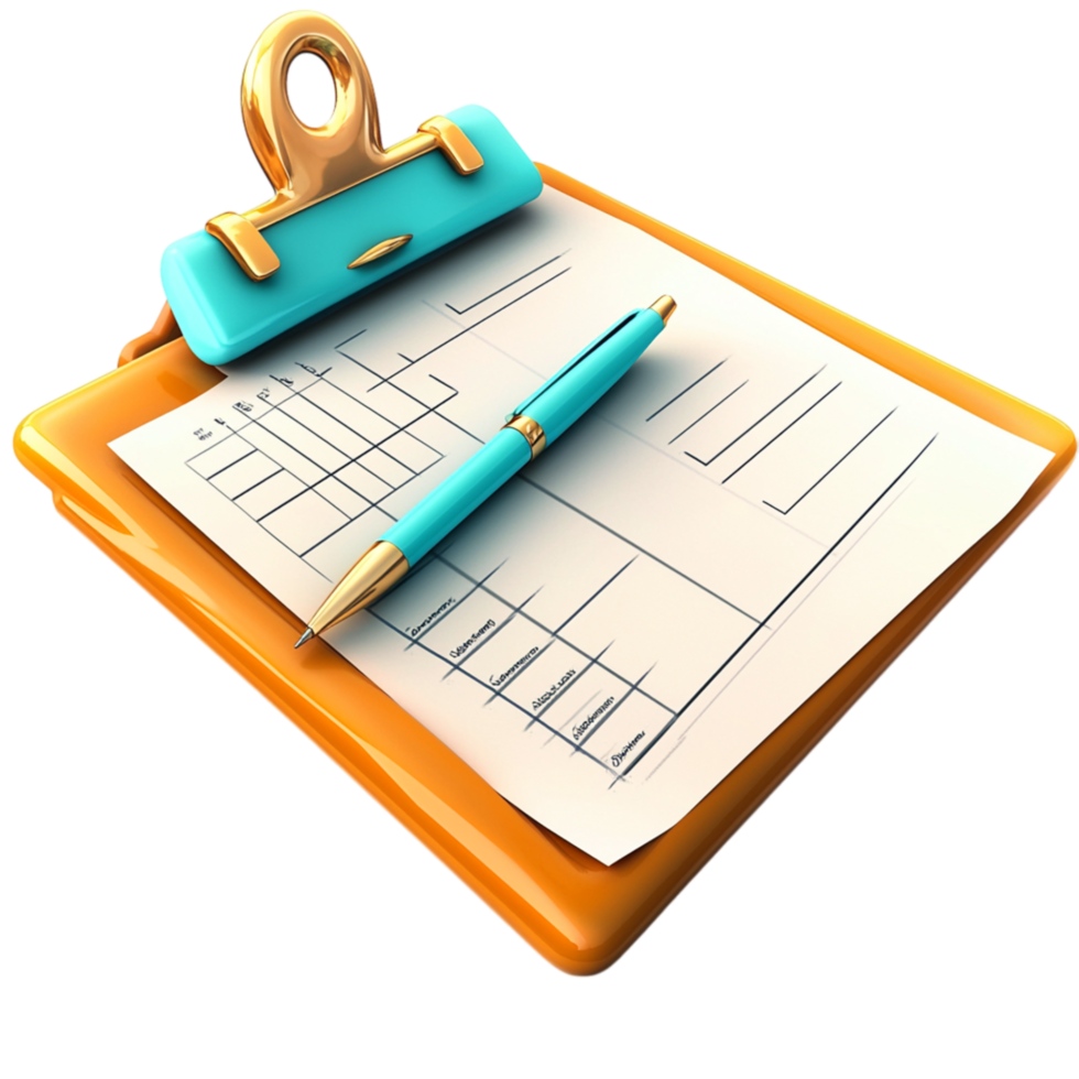Clipboard checklist pen organizes tasks schedules efficiently ily. png