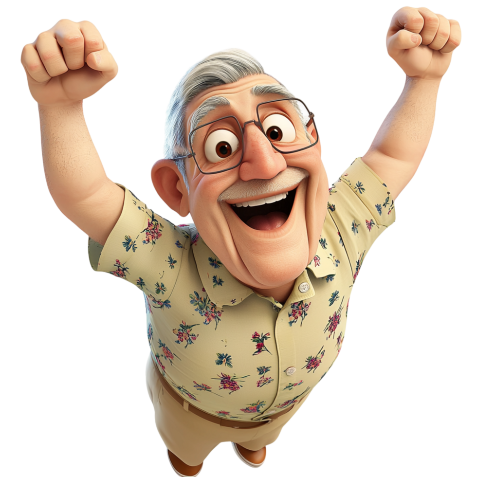 Cheerful elderly man thumbs up brightly, sharing wisdom, positivity, lifes rich joy. png