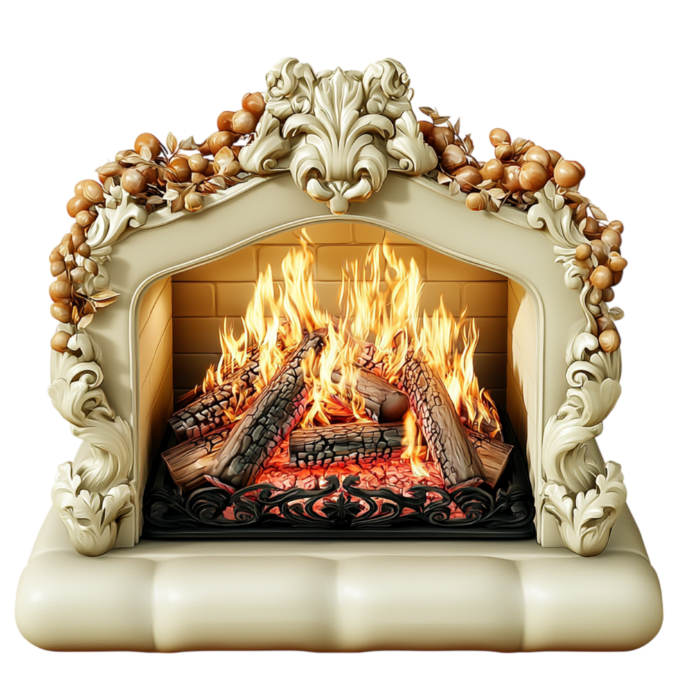 Crackling bonfire glowing embers radiates inviting warmth, evoking camping nostalgia, relaxation, the mesmerizing charm of flickering flames. png