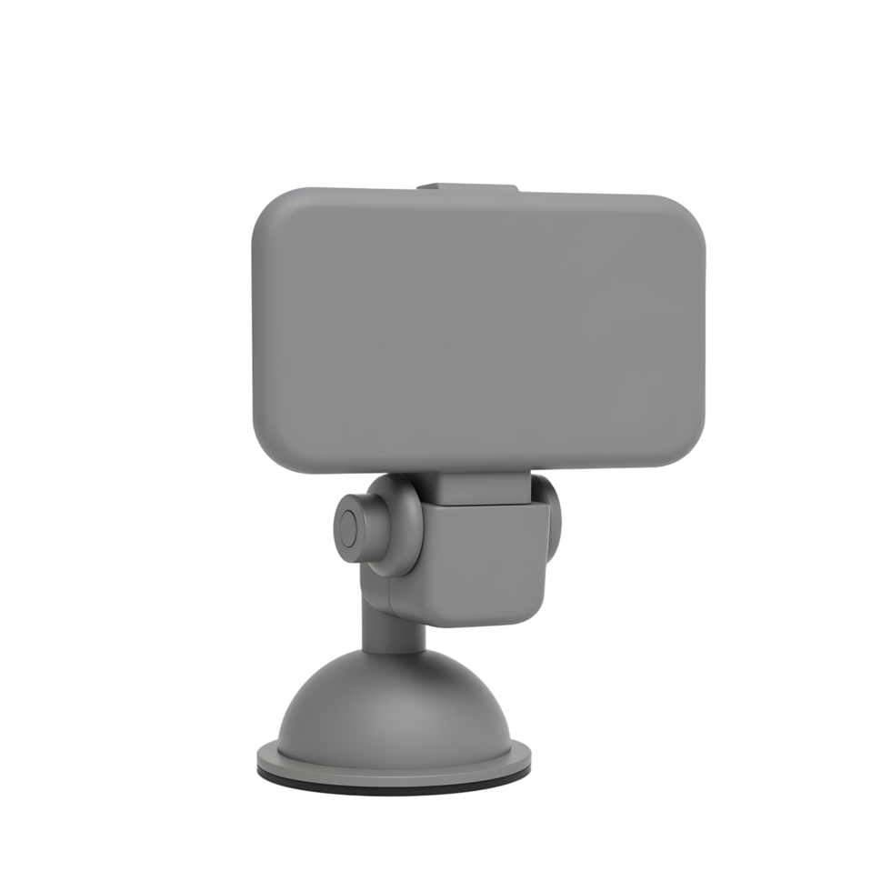 Gray Mobile Phone Holder on White Background for Product Visualization png