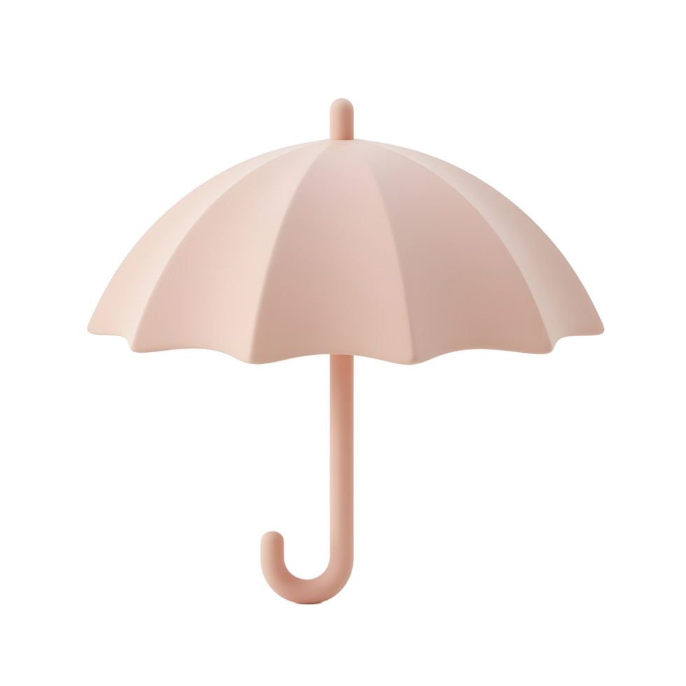 Pink Umbrella Isolated Against White Background Protection from the Rain png