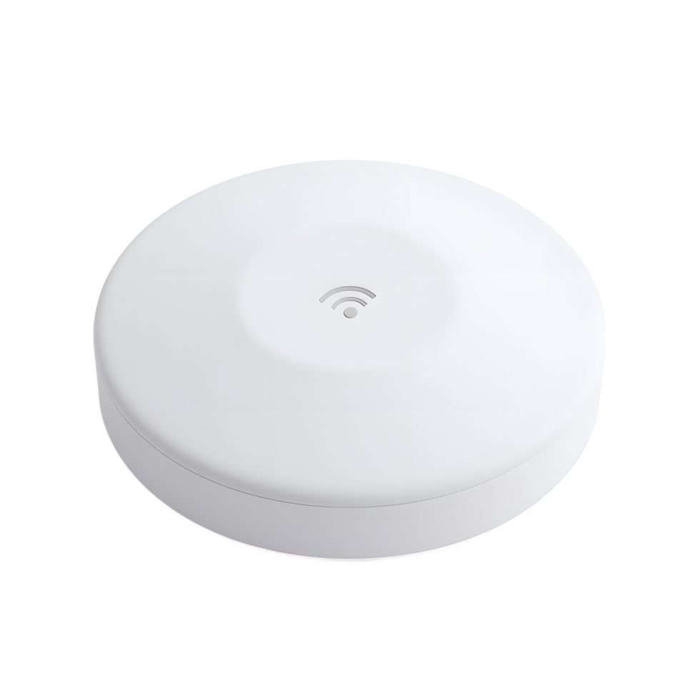 White Wireless Device on Clean Background for Smart Home Technology png