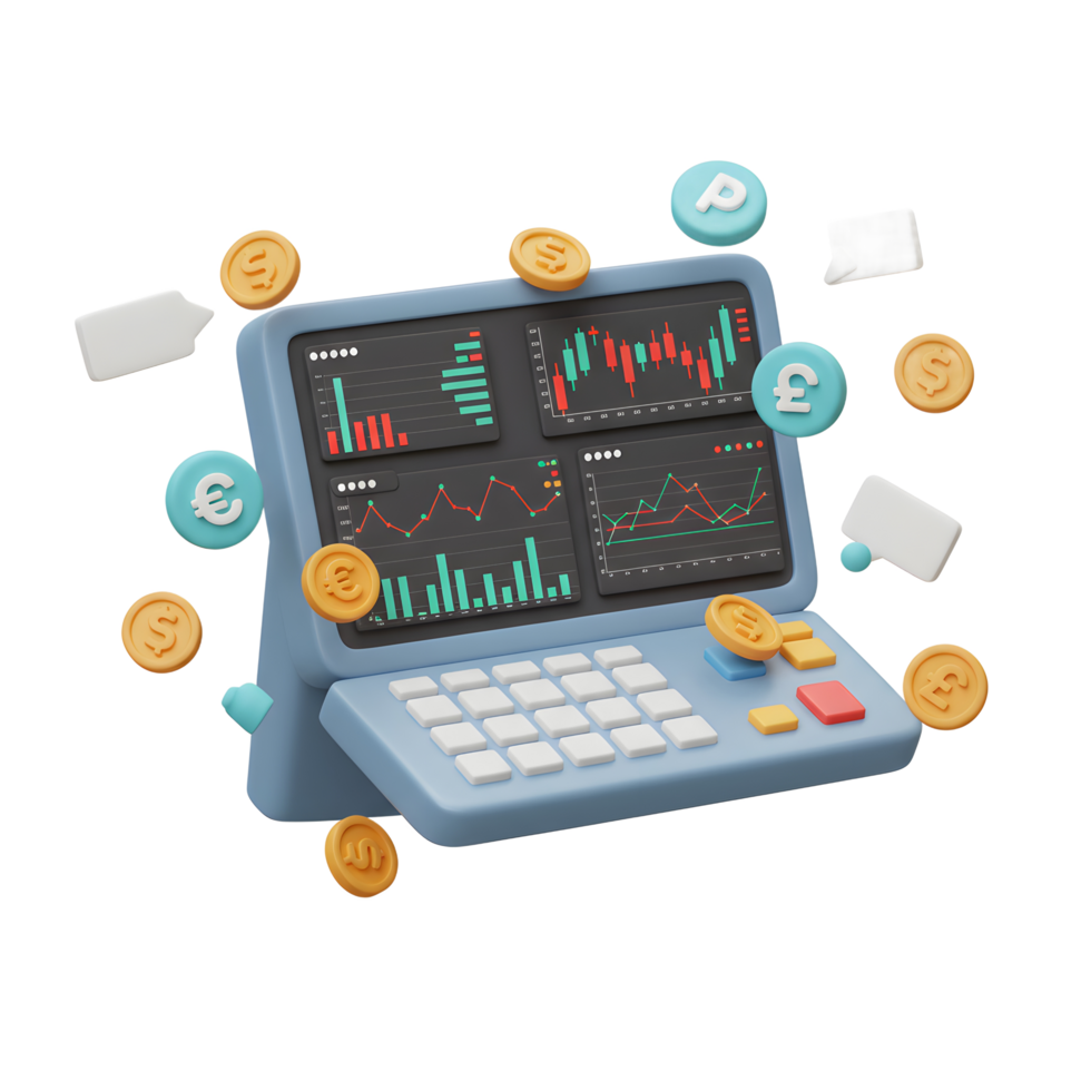 Analyzing Stock Market Data with Financial Charts and Currency Symbols png