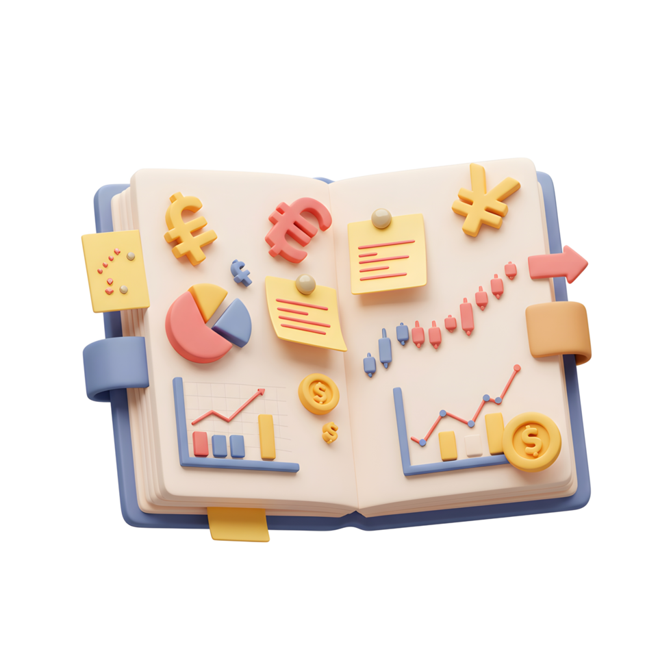 Financial Data Analysis in Notebook with Currency Symbols and Charts png
