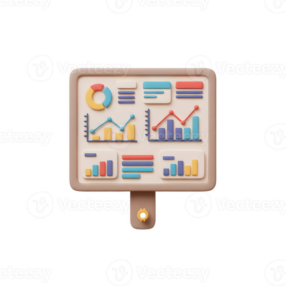Data Analysis Dashboard Displaying Charts and Graphs for Business Performance png
