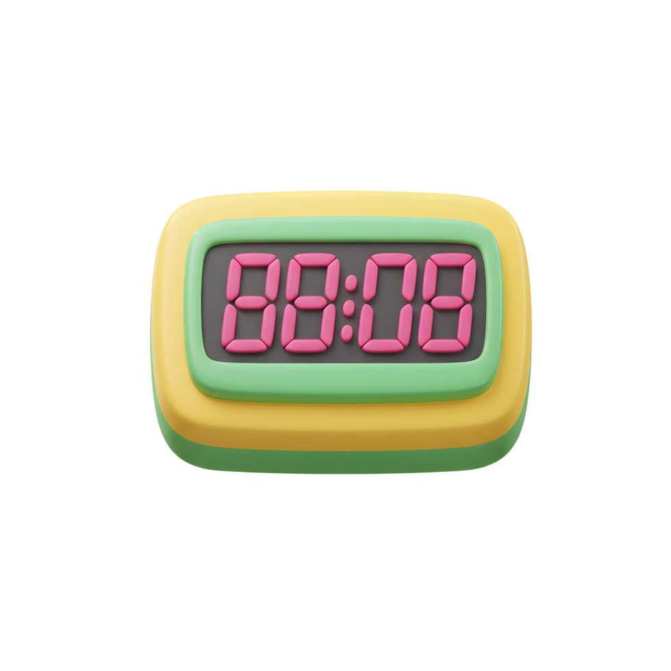 digitale orologio visualizzazione tempo 08 08 con retrò colore schema png