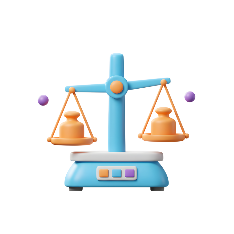 Balancing Scale with Weights Represents Fairness and Equal Justice png