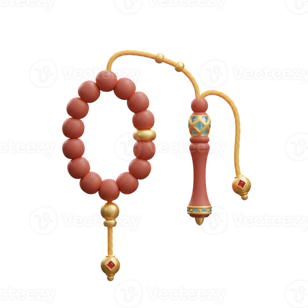 Prayer Beads with Tassel Religious Accessory for Worship and Meditation png