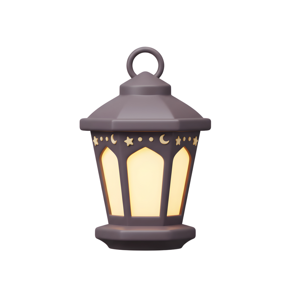 Ramadan lantern illustration on white background for festive celebrations png