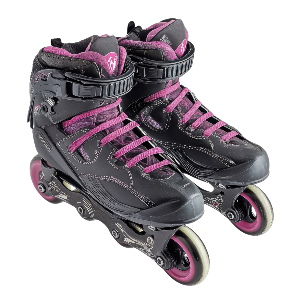 Inline Skating Dynamic Action Shot on transparent background. png