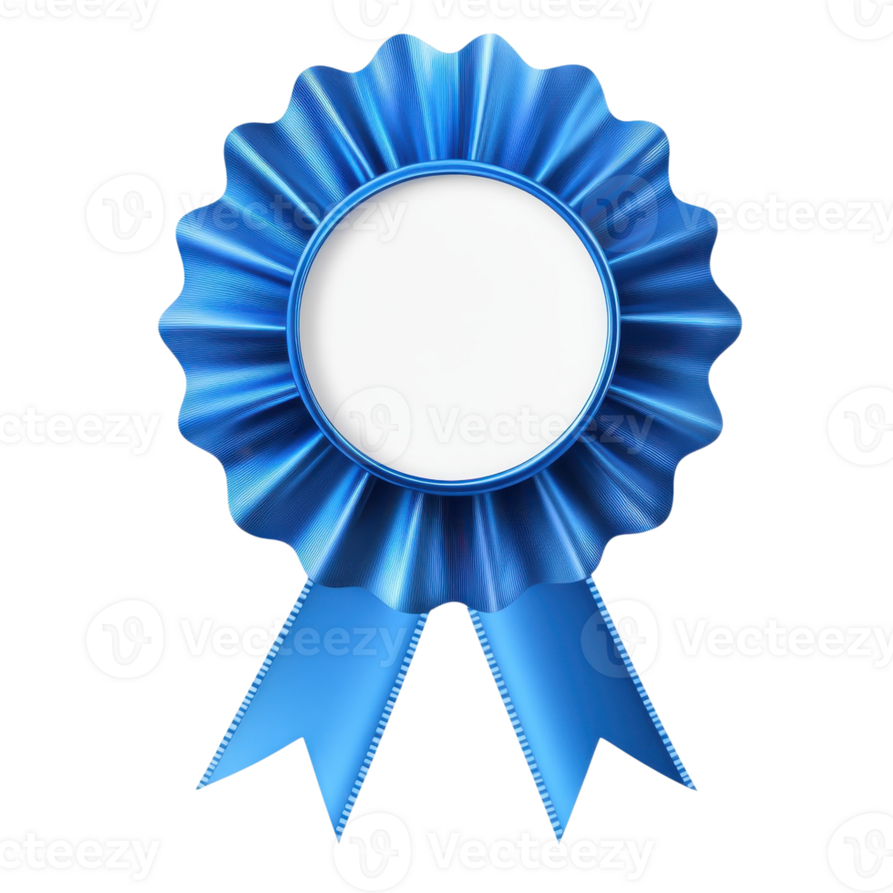 Blue Ribbon Award Winning Success on transparent background. png