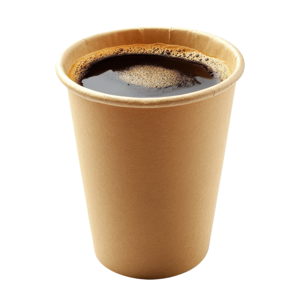 Coffee Break Paper Takeaway Mug on transparent background. png