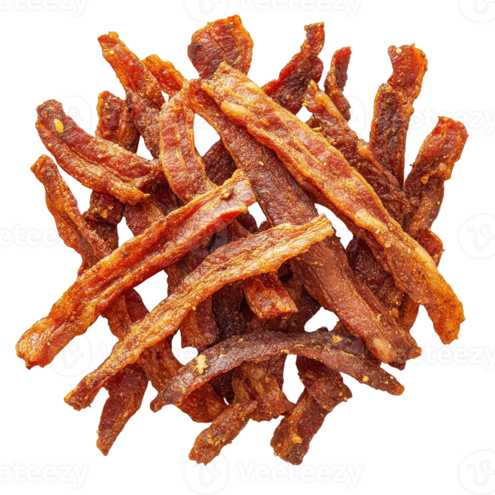 Crispy Bacon Delicious Breakfast on transparent background. png