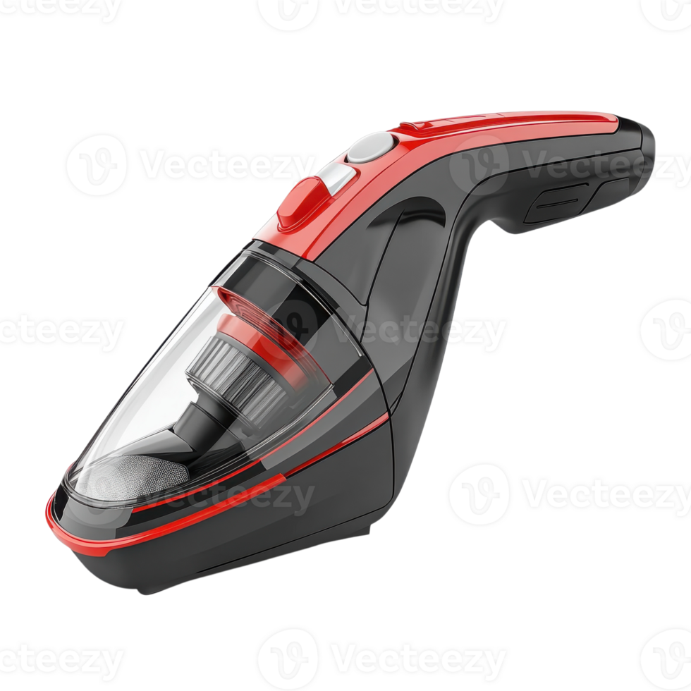 Efficient Cleaning with Handheld Vacuum on transparent background. png