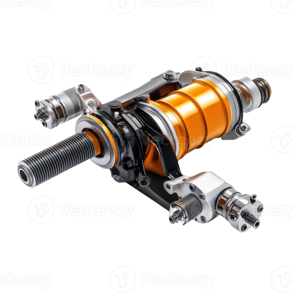 Powerful Truck Clutch Booster System on transparent background. png