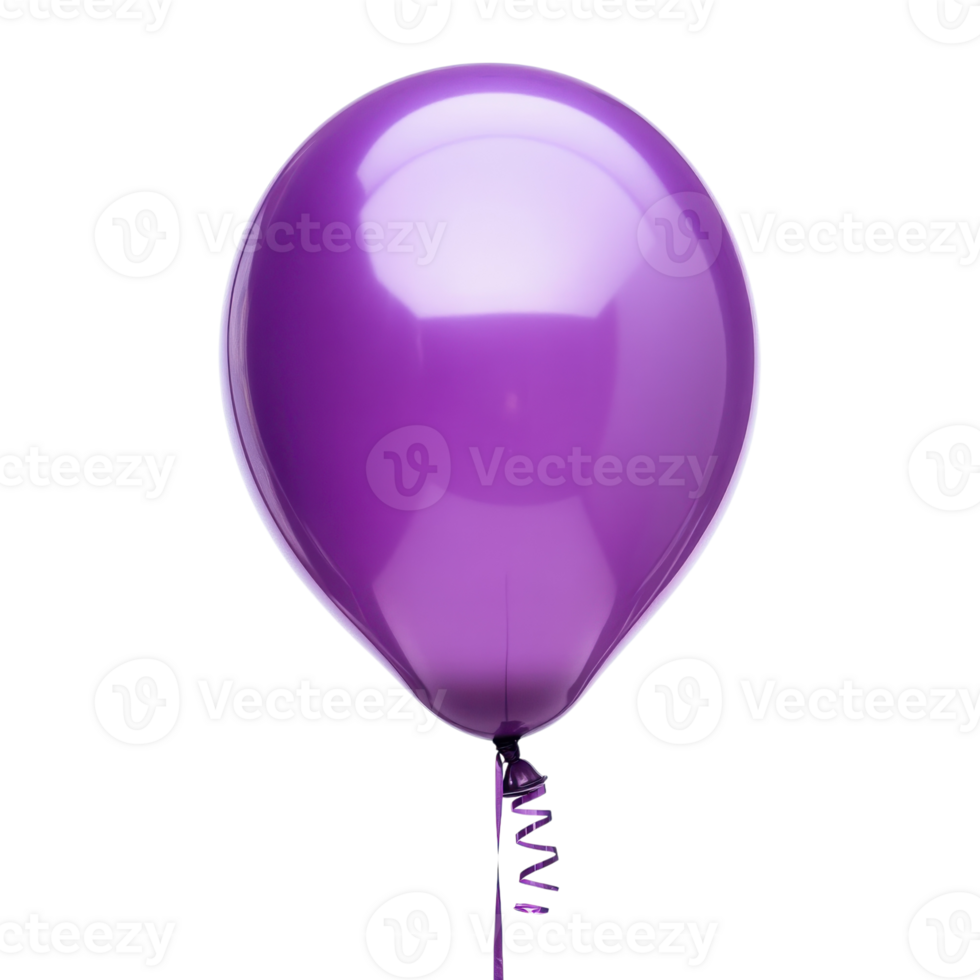 Purple Balloon Celebration on transparent background. png