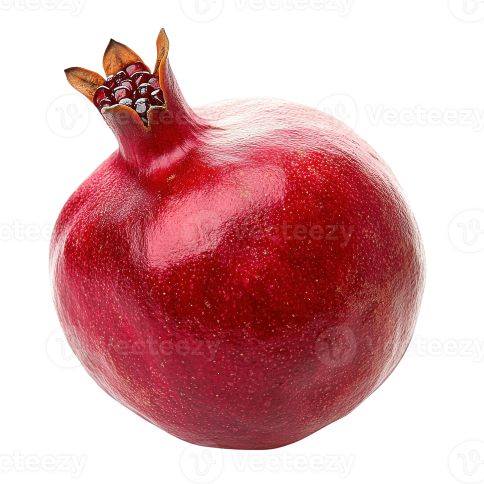 Vibrant Pomegranate Juicy Seeds and Red Skin on transparent background. png