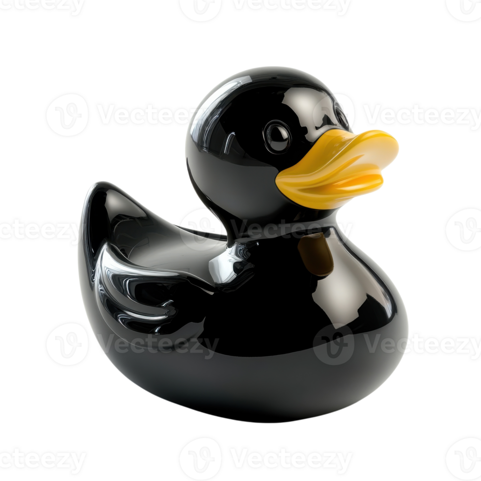 Rubber Ducky Bath Toy Playtime Fun on transparent background. png