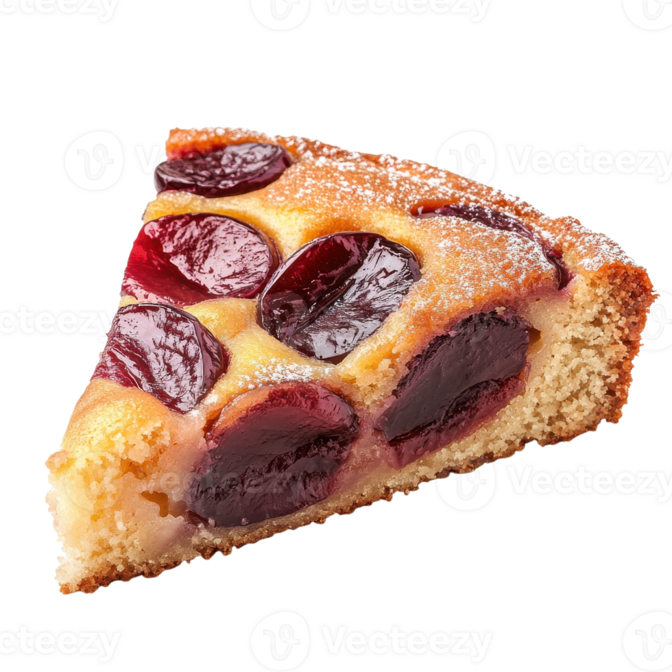 Delicious Plum Cake Sweet Treat Bakery on transparent background. png