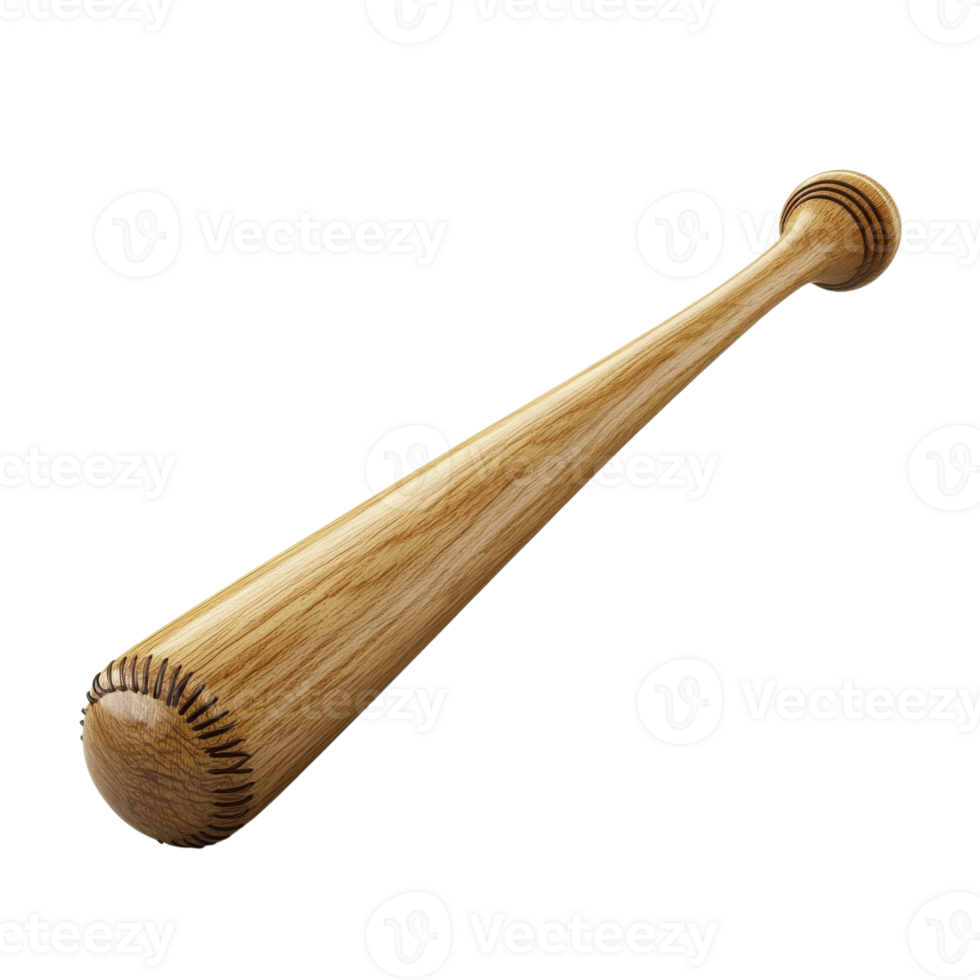 Baseball Bat Perfect for Sports Themes on transparent background. png