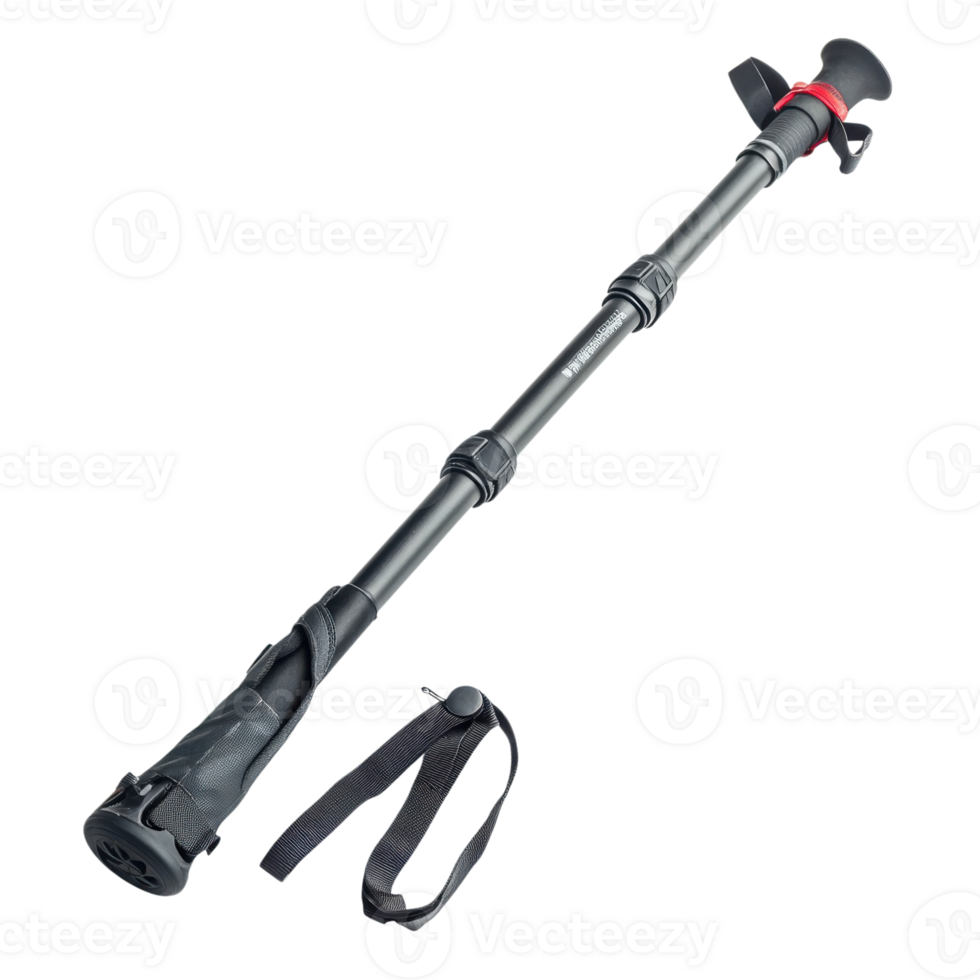 Adjustable Trekking Pole for Hiking Adventures on transparent background. png