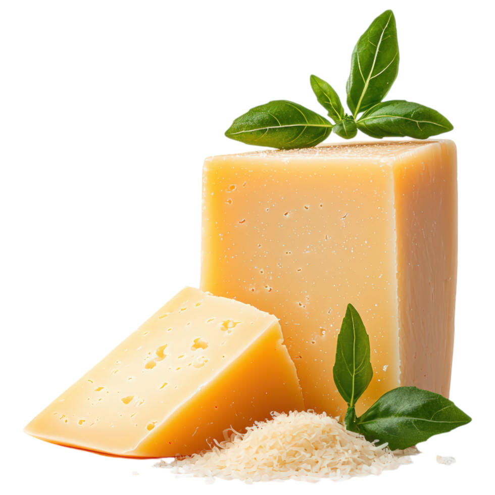 Free Isolated on Transparent Background, Creamy cheese, food, and beverage, garnished with fresh leaves, perfect for culinary delights png
