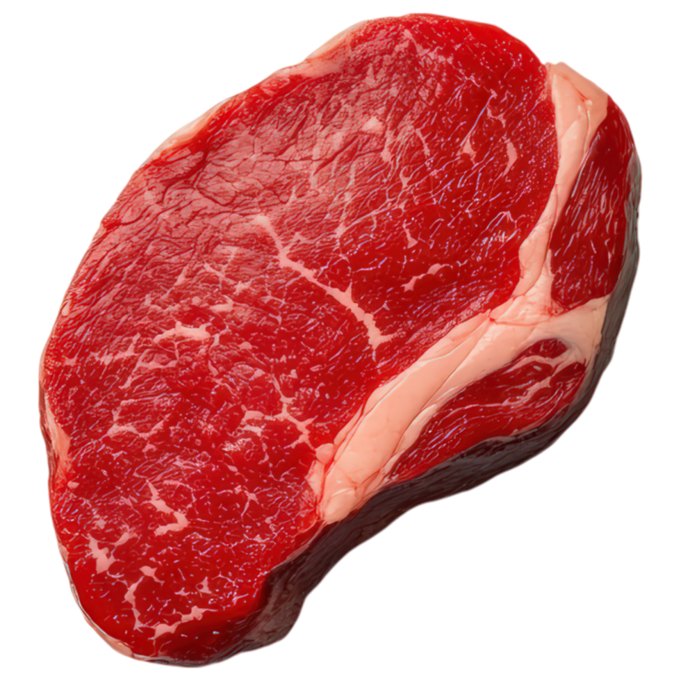 Free Isolated on Transparent Background, Fresh, marbled, beef steak, raw, meat, food, and beverage, high quality, protein rich, culinary png