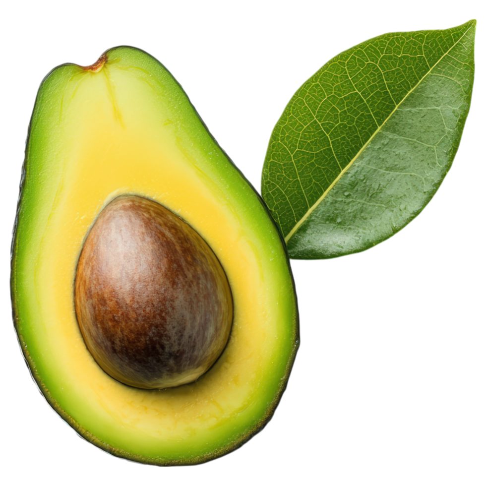 Free Isolated on Transparent Background, Fresh avocado, healthy, green, food, and beverage, nutritious, organic, sliced, fruit, natural png