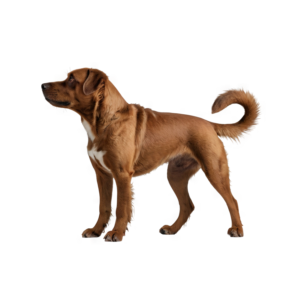 Austrian pinscher dog standing left side view png