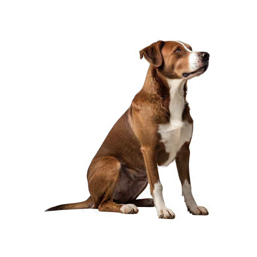adult jack russell dog sitting on right side png