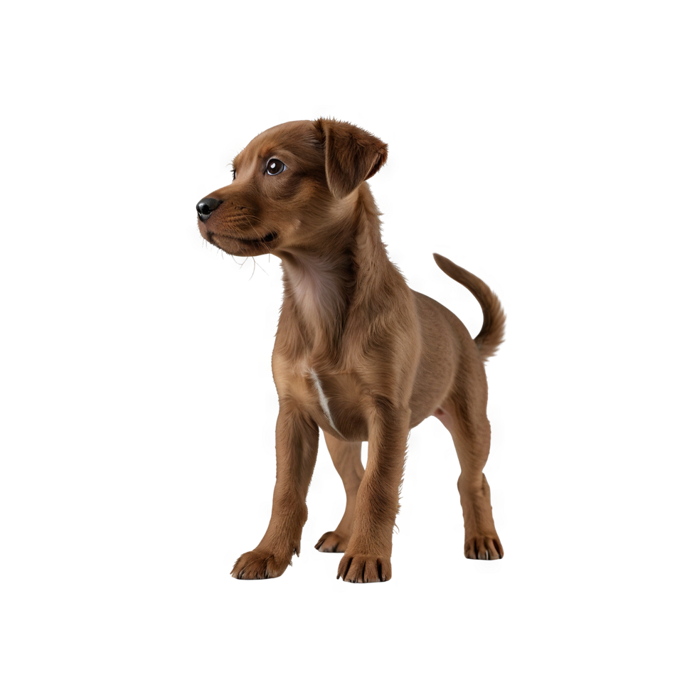 Portrait of a labrador retriever standing upright png